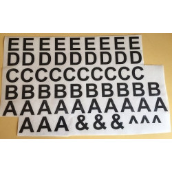 Adhésif lettres et chiffres