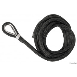 Amarres avec épissure haute résistance double tresse noir