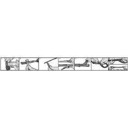 Tresse plate en polypropylène 32 fuseaux