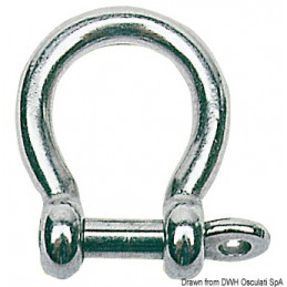 Manille lyre en inox - modèle 'CETRA' - OSCULATI