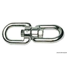 Emerillon en inox AISI 316 à double oeillet