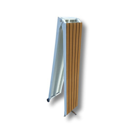 Passerelle 3m légère BASE BLANCHE en alu pliable - Revêtement mousse 3M
