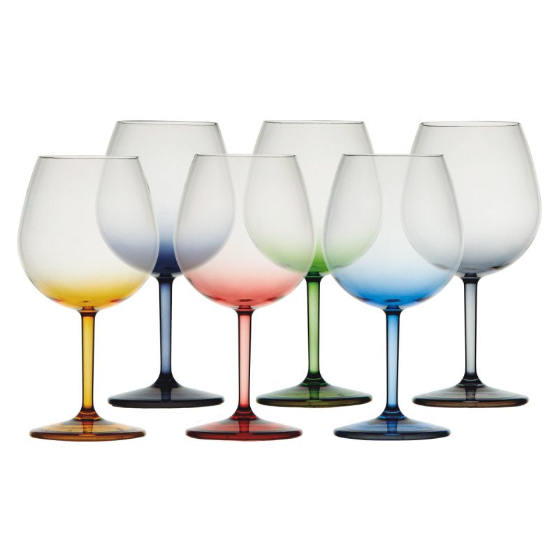 Verre à Pied Cocktail Party Colors | Lot De 6  - Marine Business