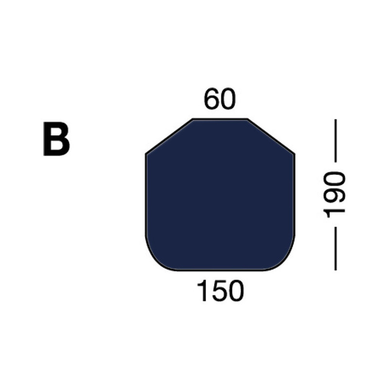 Drap-housse adaptable Modèle B Bleu - Marine Business