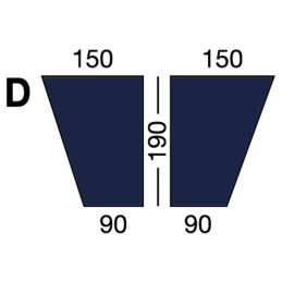 Drap-housse adaptable Modèle D Bleu - Marine Business